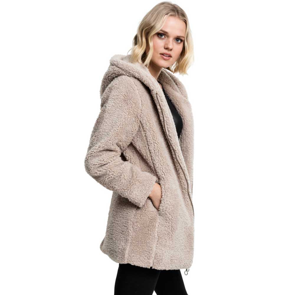 Urban Classics Urban Classics Winter coat Sherpa Teddy Beige Urban Classics Urban Classics Winter coat Sherpa Teddy Beige